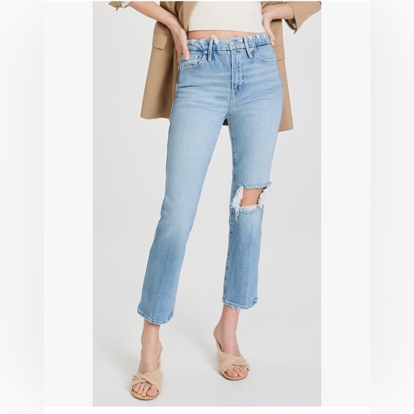 Good American Distressed Denim Jeans - Picture 1 of 6